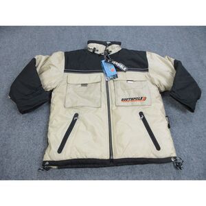 VINTAGE Southpole Jacket Mens Large Beige Reversible Y2K Puffer Coat NEW‎